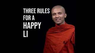 Three rules for a happy life !  | Buddhism In English #Shorts
