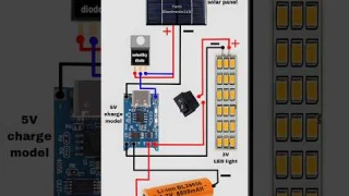 DIY 5V Emergency LED Light Circuit with Solar Charging – Compact & Reliable Backup Lighting