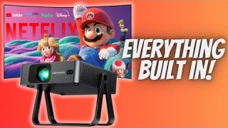 DBPOWER N5 Ultra Slim Projector Review - Built In Netflix & YouTube!