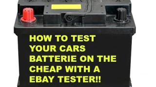 HOW TO TEST YOUR CAR BATTERIES