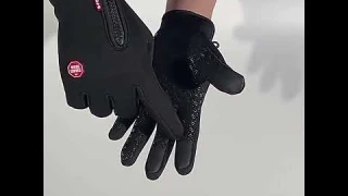 WorthWhile Winter Cycling Gloves Bicycle Warm Touchscreen Full Finger Gloves Waterproof