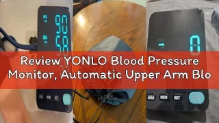 Review YONLO Blood Pressure Monitor, Automatic Upper Arm Blood Pressure Monitors for Home Use, 2 Blo