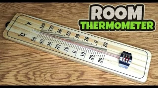 Room Thermometer (Wooden & Hanging) || Wall Analogue Thermometer
