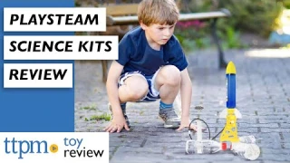 STEM Toys Water Powered Rocket, Wind Powered Motor Glider & Arts Robot Spiral Factory from PlaySTEAM