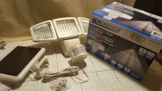 COSTCO! SUNFORCE Triple Head Solar Motion Activated Light - REVIEW