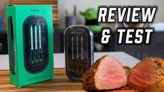 CHEF iQ Sense Smart Wireless Meat Thermometer REVIEW | Smoked Roast Beef!