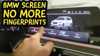 BMW Navigation iDrive Screen Protector - No more fingerprints!!