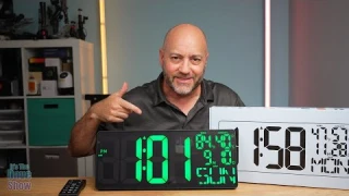 18" Large Digital Wall Clock with RGB Dynamic Color-Changing