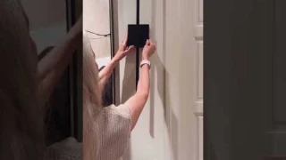 Battery Operated Wall Sconce with Remote Control | 350° Rotate & Dimmable | LED Black Wireless Light