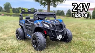 Powerful Ride-on! ANPABO 24V UTV with 4WD