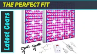 LED Grow Light, Plant Grow Lights for Indoor Plants Full Spectrum 75W Panel Growing Lamp with