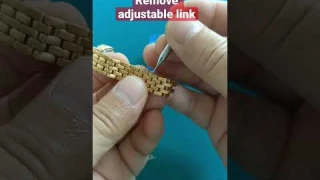 Remove adjustable links for stainless steel band
