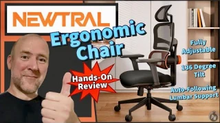Unboxing & Review: Newtral Ergonomic Office Chair — Patented Auto-Following Lockable Lumbar Support