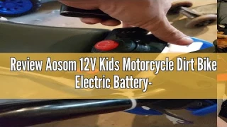 Review Aosom 12V Kids Motorcycle Dirt Bike Electric Battery-Powered Ride-On Toy Off-road Street Bike