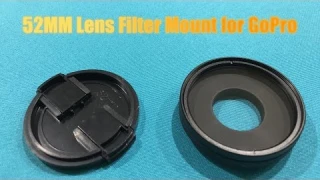 52mm Lens Filter Attachment for GoPro Camera Unboxing