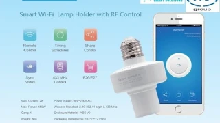 Sonoff Slampher RF , WiFi smart light bulb socket  ,  ( sonoff tutorial ) #11سمارت هوم