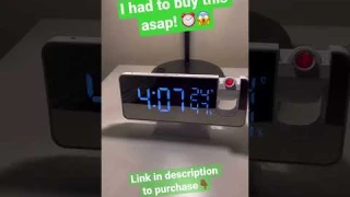 Laser Projection clock🤯😱 #shorts #coolgadgets