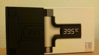 Unboxing Loskii LW-101 Water Shower Thermometer Flow Self-Generating Electricity for Baby Care.