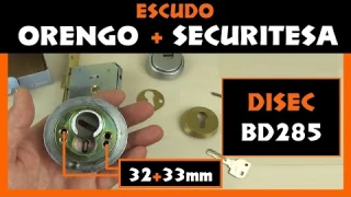 ESCUDO DISEC ROK BD285 [ORENGO + SECURITESA] 32/33mm COMPATIBILIDAD ESCUDOS SEGURIDAD [TU CERRAJERO]