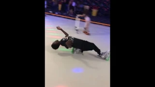 This is wild! 🤯 Kid attempting a crazy move at the roller rink. 👀 #shorts