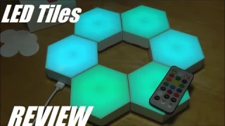 REVIEW: Modular LED Panel Wall Light - Smart RGB Geometric Hexagon Tile Lamp!