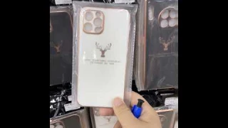 Plating TPU deer pattern case cover for Apple iPhone Series