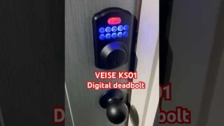 VEISE KS01 digital deadbolt locking and unlocking #shorts