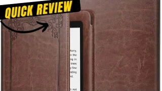 Fintie Vintage Leather Folio Case for Kindle Oasis - Quick Review
