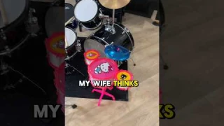 This toy drumset actually sounds NOT BAD 🤣