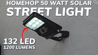Homehop 50 Watt Solar LED Street Light | outdoor Waterproof Solar Street Light