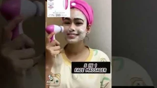 5 in1 Face Facial Exfoliator Electric Massager, Facial Massager #shorts #ytshorts #amazonfinds
