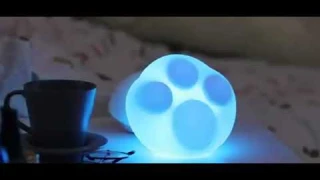 3d night light cat paw silicone light pinch usb rechargeable led light