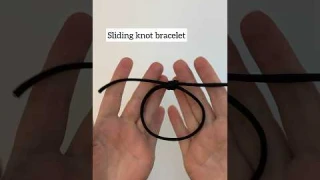 Sliding knot bracelet! Single knot adjustable bracelet #slidingknot #braceletdesign