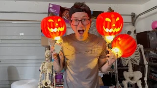 Halloween Pathway Marker Lights with Timer 3 Pack 16 in LED Jack O Lantern Home Depot Review