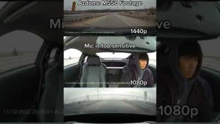 AZDOME M550 3 Channel dashcam Road testing