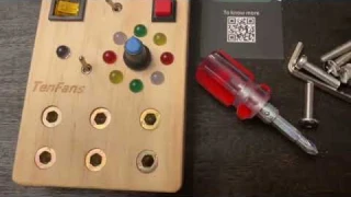 Wooden Montessori Busy Board | Amazing Sensory Toy for Toddlers