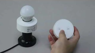 LoraTap Wireless Remote Control E27 Light Bulb Socket Lamp Switch Kit BA101KS-868-E27-WHI
