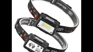 Mini LED #Headlamp USB Rechargeable #Headlight Dual Light Source #Outdoor #Camping Hunting Head Lamp
