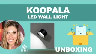 Koopala LED Wall Mounted Reading Lights, Wall Sconces with 3 Color Temperatures & 3 UNBOXING