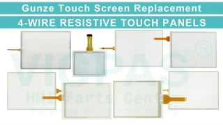 Gunze Analog Resistive 4-Wire Touch Panel HMI Repair Replacement