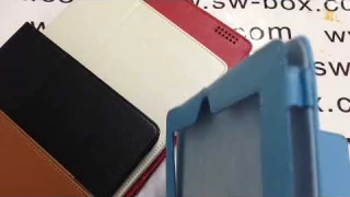 iPad case collection+review (Lychee Grain Wake Sleep Folio Smart Flip Leather Stand Design)