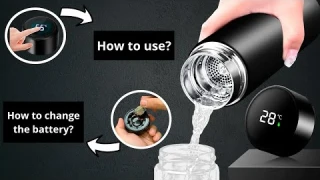 Stainless Steel Smart Flask Battery Replacement |  #temprature #bottle #newproduct #gagets