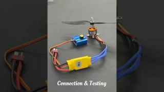 How to Connect a Drone Motor to ESC and Servo Motor Tester | Dronr Motor #shorts #drone #motor