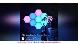 1pc Touch Sensitive Night RGB Lighting, Geometric Module DIY Assembly Night Light,For Living Room, B