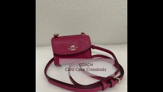 Coach CARD CASE crossbody REVIEW