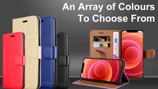 iCatchy for iPhone 12 Leather Wallet Case