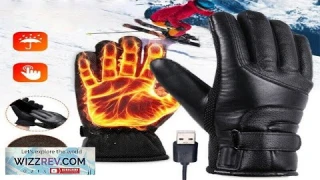 TENGOO USB Electric Heated Thermostatic Gloves Waterproof PU Touchscreen Heated Gloves Review
