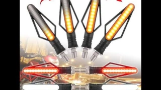2Pcs 12V Universal Turn Signal Tail Stop Indicators Flasher Brake Led Lights || Biker's Decorum