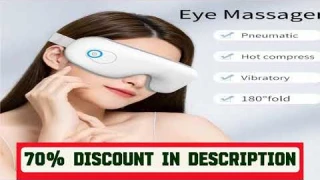 #Folding Eye Massager Eye Mask with Heat and Bluetooth Music Airbag Eye Care Device Gift for Eye St