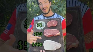 $5 vs $50 vs $500 Steak Comparison